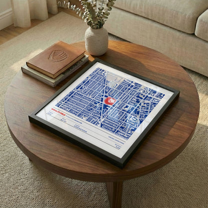 Wrigley Field Stadium - City Map Light