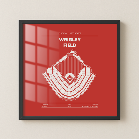 WRIGLEY FIELD STADIUM Signature - Detailed