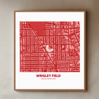 WRIGLEY FIELD STADIUM Aerial - Minimal