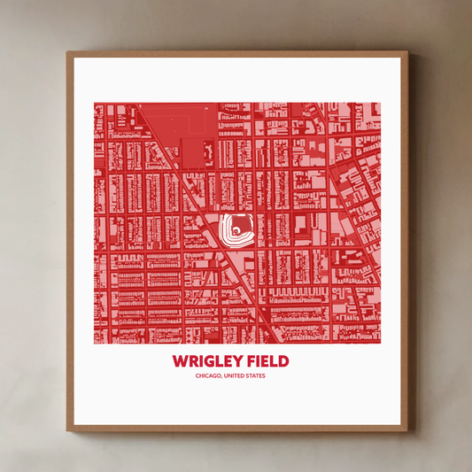 WRIGLEY FIELD STADIUM Aerial - Minimal