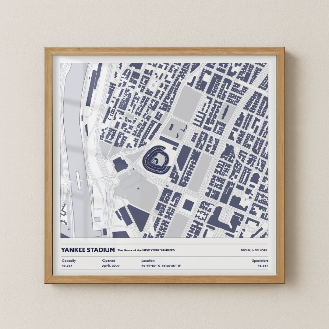 Yankee Stadium - City Map Light