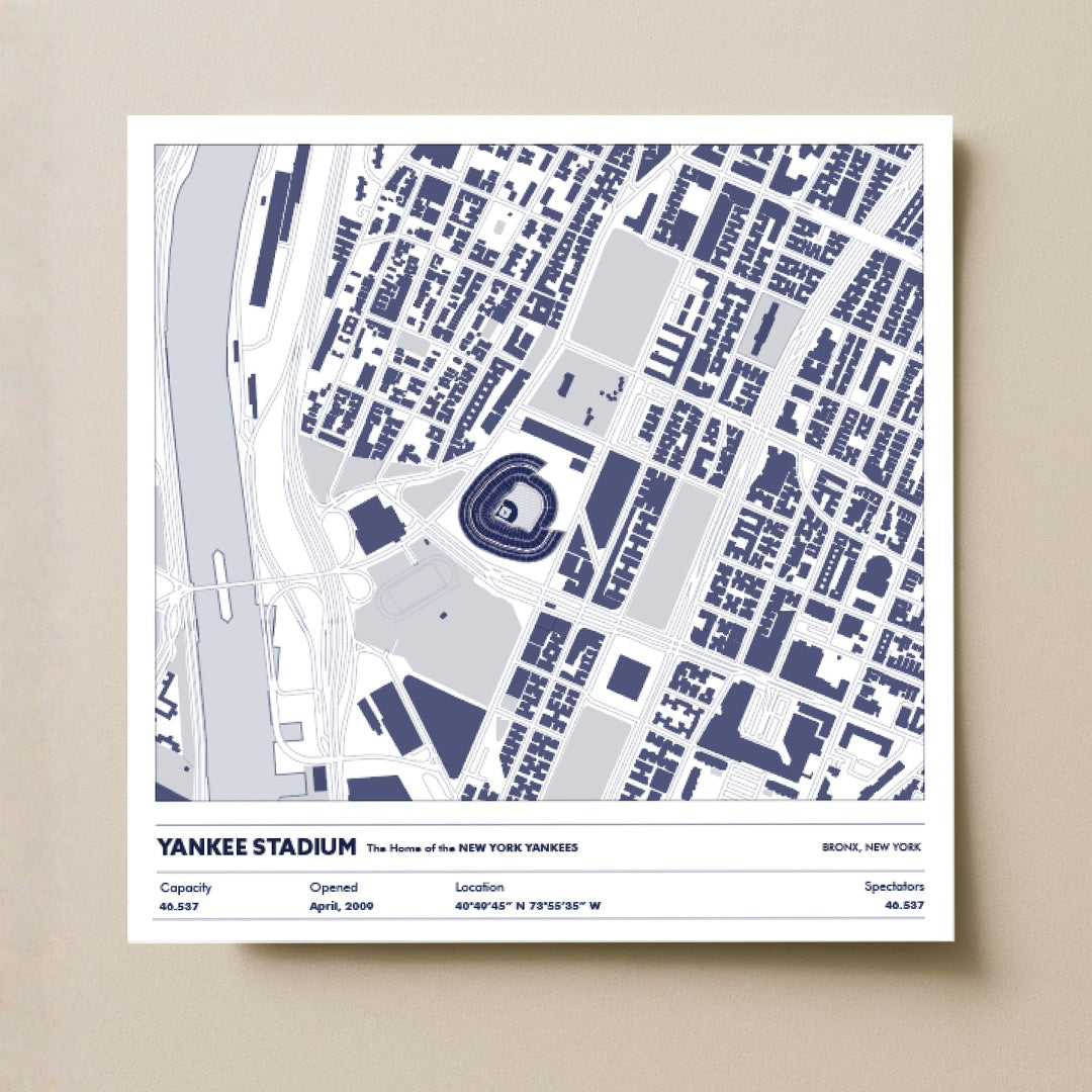Yankee Stadium - City Map Light