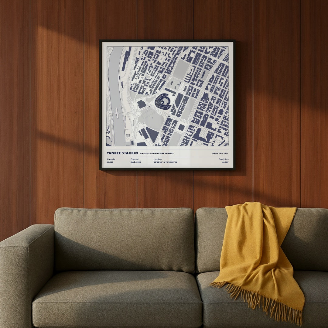 Yankee Stadium - City Map Light