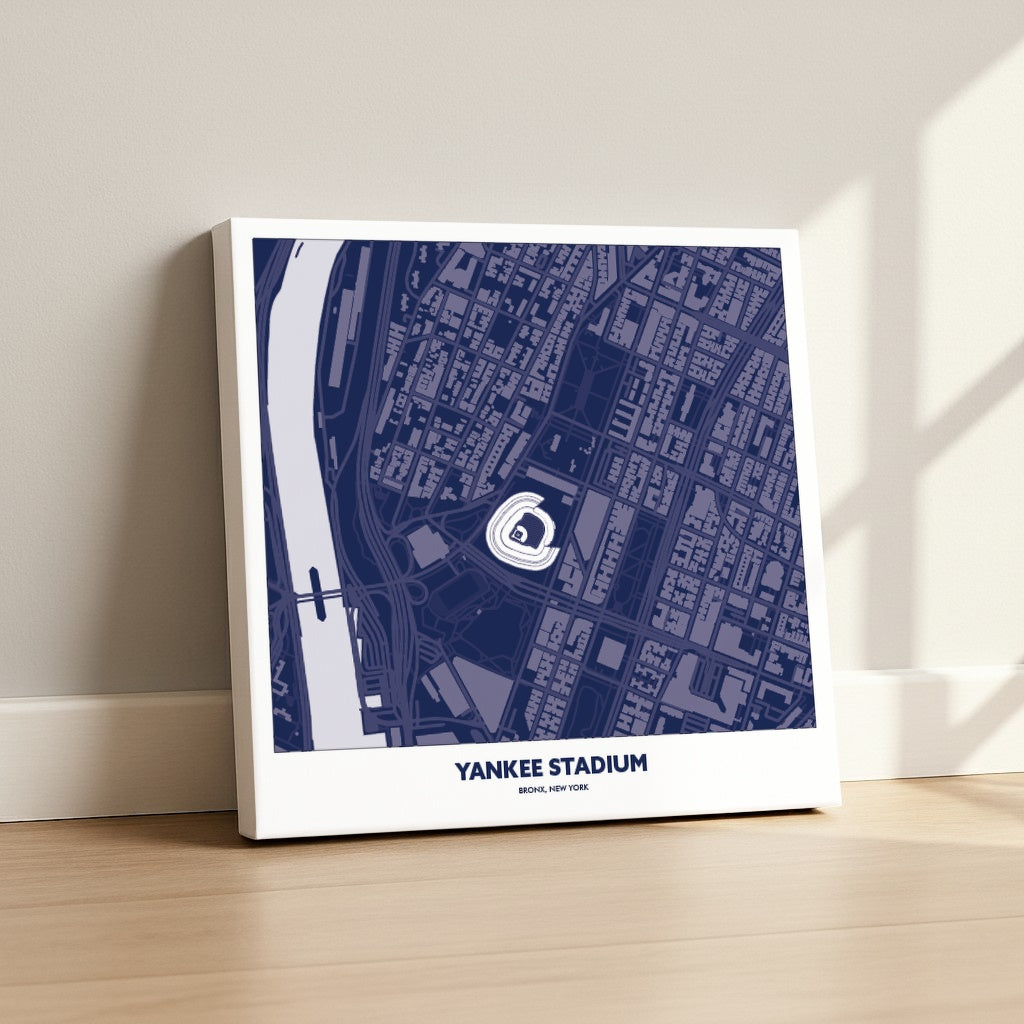 Yankee Stadium - City Map Dark