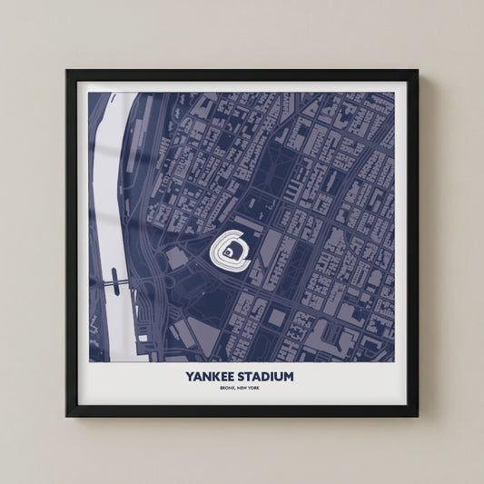 Yankee Stadium - City Map Dark