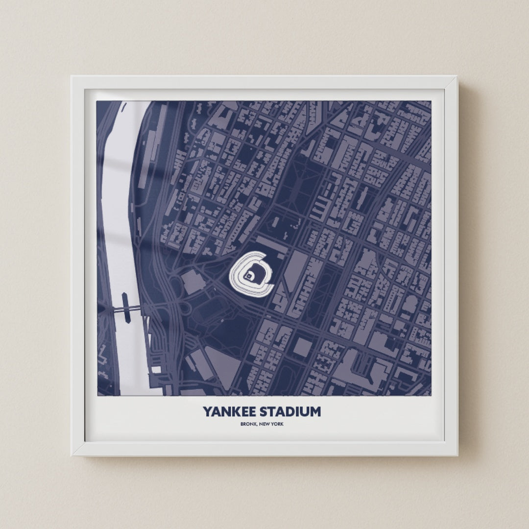 Yankee Stadium - City Map Dark