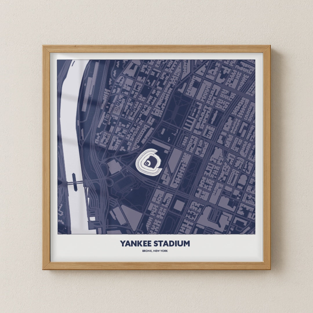 Yankee Stadium - City Map Dark