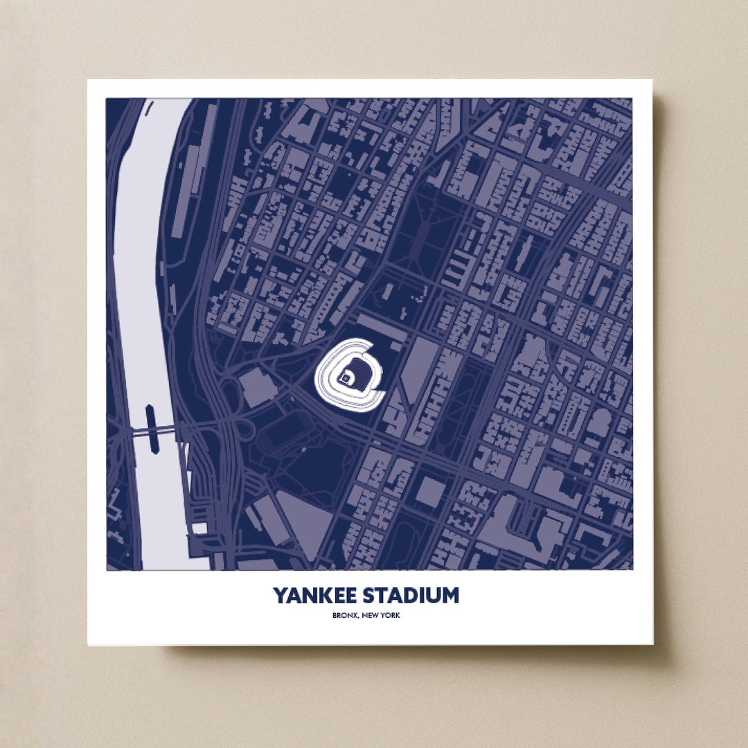Yankee Stadium - City Map Dark