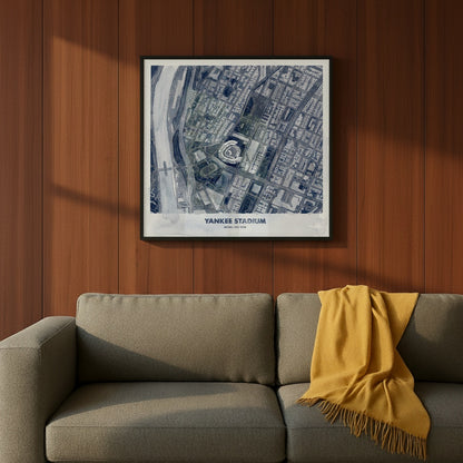 Yankee Stadium - Signature City Map Watercolor Dark